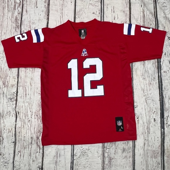 Tom Brady New England Patriots Red NFL Football Boys Kids Youth Jersey - Picture 1 of 5
